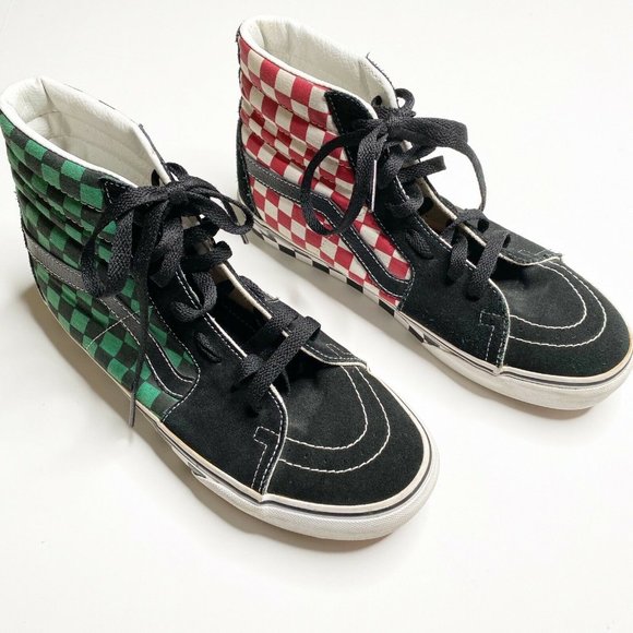 vans high tops colorful